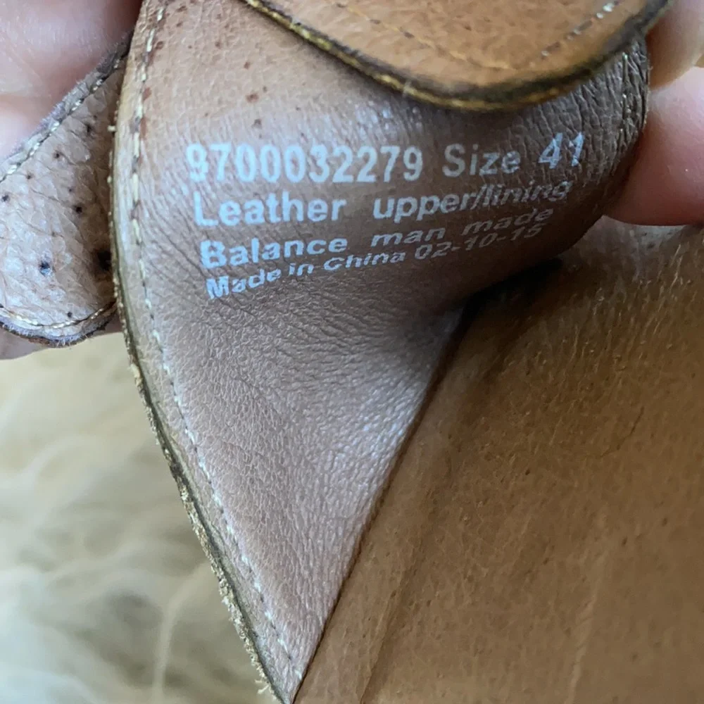 Dansko‎ brown leather sandal wedges